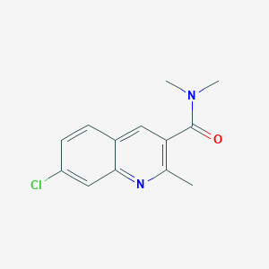 molecular formula C13H13ClN2O B7538950 7-chloro-N,N,2-trimethylquinoline-3-carboxamide 
