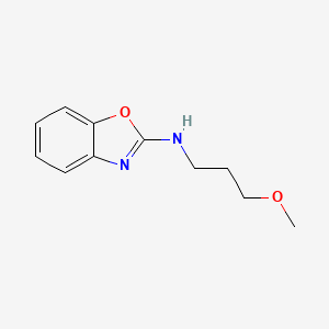 molecular formula C11H14N2O2 B7539028 N-(3-methoxypropyl)-1,3-benzoxazol-2-amine 