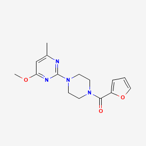 molecular formula C15H18N4O3 B7539029 Furan-2-yl-[4-(4-methoxy-6-methylpyrimidin-2-yl)piperazin-1-yl]methanone 