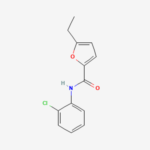 molecular formula C13H12ClNO2 B7539052 N-(2-chlorophenyl)-5-ethylfuran-2-carboxamide 