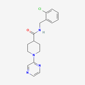 N-(2-chlorobenzyl)-1-pyrazin-2-ylpiperidine-4-carboxamide