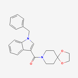 (1-Benzylindol-3-yl)-(1,4-dioxa-8-azaspiro[4.5]decan-8-yl)methanone