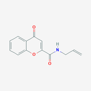 molecular formula C13H11NO3 B7539238 N-allyl-4-oxo-4H-chromene-2-carboxamide 