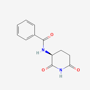 molecular formula C12H12N2O3 B7539260 N-[(3S)-2,6-dioxopiperidin-3-yl]benzamide 