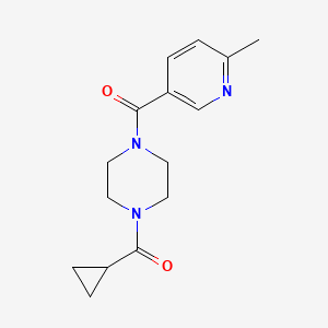 Cyclopropyl-[4-(6-methylpyridine-3-carbonyl)piperazin-1-yl]methanone