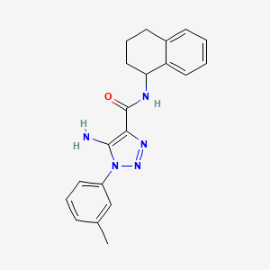 5-amino-1-(3-methylphenyl)-N-1,2,3,4-tetrahydronaphthalen-1-yl-1H-1,2,3-triazole-4-carboxamide