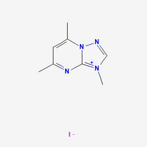 3,5,7-trimethyl-3H-[1,2,4]triazolo[1,5-a]pyrimidin-8-ium