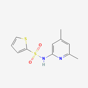 molecular formula C11H12N2O2S2 B7539457 N-(4,6-dimethylpyridin-2-yl)thiophene-2-sulfonamide 