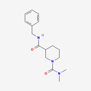 molecular formula C16H23N3O2 B7539466 N~3~-benzyl-N~1~,N~1~-dimethylpiperidine-1,3-dicarboxamide 