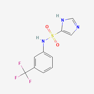molecular formula C10H8F3N3O2S B7539484 N-[3-(trifluoromethyl)phenyl]-1H-imidazole-4-sulfonamide 