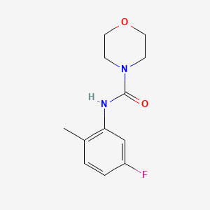 molecular formula C12H15FN2O2 B7539551 N-(5-fluoro-2-methylphenyl)morpholine-4-carboxamide 