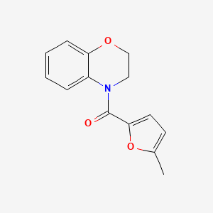 molecular formula C14H13NO3 B7539576 2,3-Dihydro-1,4-benzoxazin-4-yl-(5-methylfuran-2-yl)methanone 