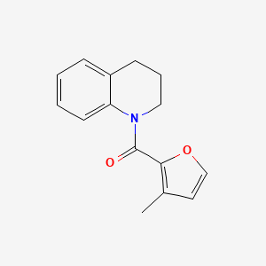 molecular formula C15H15NO2 B7539601 3,4-dihydro-2H-quinolin-1-yl-(3-methylfuran-2-yl)methanone 