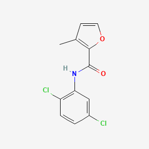 molecular formula C12H9Cl2NO2 B7539604 N-(2,5-dichlorophenyl)-3-methylfuran-2-carboxamide 