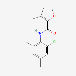 molecular formula C14H14ClNO2 B7539647 N-(2-chloro-4,6-dimethylphenyl)-3-methylfuran-2-carboxamide 