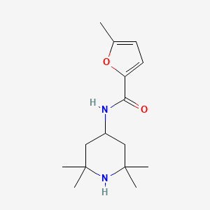 molecular formula C15H24N2O2 B7539710 5-methyl-N-(2,2,6,6-tetramethylpiperidin-4-yl)furan-2-carboxamide 