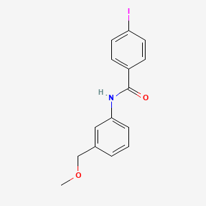 molecular formula C15H14INO2 B7539763 4-iodo-N-[3-(methoxymethyl)phenyl]benzamide 