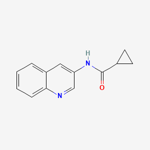 molecular formula C13H12N2O B7539768 N-quinolin-3-ylcyclopropanecarboxamide 