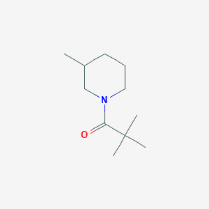 molecular formula C11H21NO B7539778 2,2-Dimethyl-1-(3-methylpiperidin-1-yl)propan-1-one 