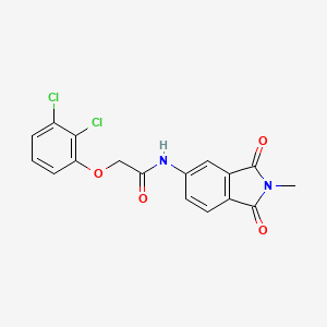 molecular formula C17H12Cl2N2O4 B7539815 2-(2,3-dichlorophenoxy)-N-(2-methyl-1,3-dioxoisoindol-5-yl)acetamide 