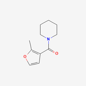 molecular formula C11H15NO2 B7539863 (2-Methylfuran-3-yl)-piperidin-1-ylmethanone 