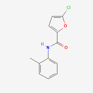 molecular formula C12H10ClNO2 B7539897 5-chloro-N-(2-methylphenyl)furan-2-carboxamide 