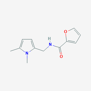 molecular formula C12H14N2O2 B7539948 N-[(1,5-dimethylpyrrol-2-yl)methyl]furan-2-carboxamide 
