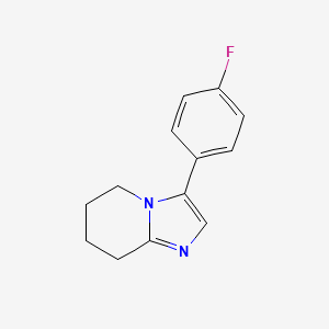 molecular formula C13H13FN2 B7540023 3-(4-Fluorophenyl)-5,6,7,8-tetrahydroimidazo[1,2-a]pyridine 