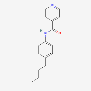 molecular formula C16H18N2O B7540025 N-(4-butylphenyl)pyridine-4-carboxamide 