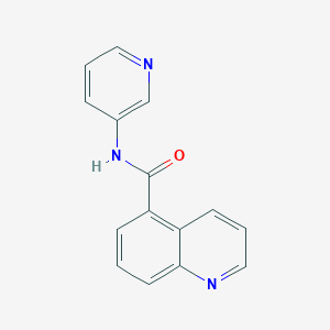 molecular formula C15H11N3O B7540073 N-pyridin-3-ylquinoline-5-carboxamide 