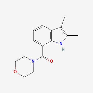 molecular formula C15H18N2O2 B7540098 (2,3-dimethyl-1H-indol-7-yl)-morpholin-4-ylmethanone 