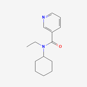 molecular formula C14H20N2O B7540139 N-cyclohexyl-N-ethylpyridine-3-carboxamide 
