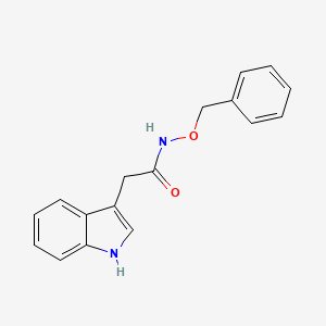molecular formula C17H16N2O2 B7540145 N-Benzyloxy-2-(1H-indol-3-YL)-acetamide 