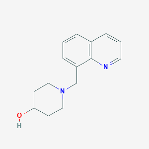 molecular formula C15H18N2O B7540178 1-(Quinolin-8-ylmethyl)piperidin-4-ol 