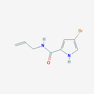 molecular formula C8H9BrN2O B7540217 4-bromo-N-prop-2-enyl-1H-pyrrole-2-carboxamide 