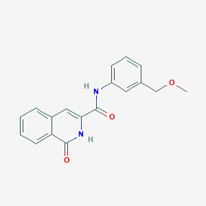 molecular formula C18H16N2O3 B7540262 N-[3-(methoxymethyl)phenyl]-1-oxo-2H-isoquinoline-3-carboxamide 