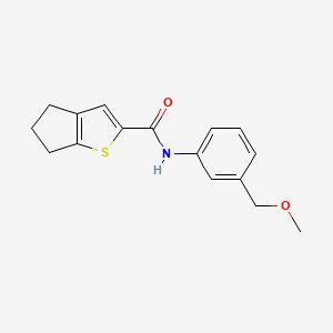 molecular formula C16H17NO2S B7540267 N-[3-(methoxymethyl)phenyl]-5,6-dihydro-4H-cyclopenta[b]thiophene-2-carboxamide 