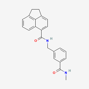 N-[[3-(methylcarbamoyl)phenyl]methyl]-1,2-dihydroacenaphthylene-5-carboxamide