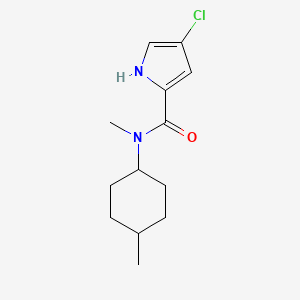 molecular formula C13H19ClN2O B7540315 4-chloro-N-methyl-N-(4-methylcyclohexyl)-1H-pyrrole-2-carboxamide 