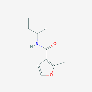 molecular formula C10H15NO2 B7540365 N-butan-2-yl-2-methylfuran-3-carboxamide 