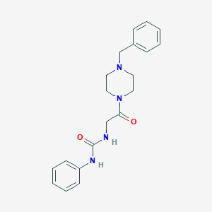 molecular formula C20H24N4O2 B7540442 1-[2-(4-Benzylpiperazin-1-yl)-2-oxoethyl]-3-phenylurea 