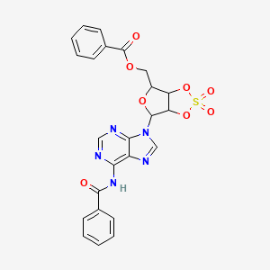 molecular formula C24H19N5O8S B7540449 [4-(6-Benzamidopurin-9-yl)-2,2-dioxo-3a,4,6,6a-tetrahydrofuro[3,4-d][1,3,2]dioxathiol-6-yl]methyl benzoate 