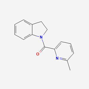 molecular formula C15H14N2O B7540453 2,3-Dihydroindol-1-yl-(6-methylpyridin-2-yl)methanone 
