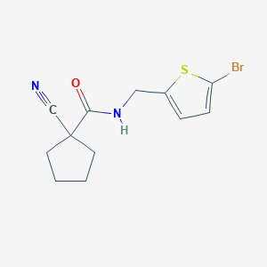N-[(5-bromothiophen-2-yl)methyl]-1-cyanocyclopentane-1-carboxamide