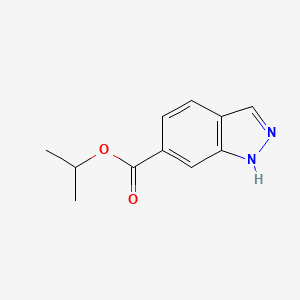 molecular formula C11H12N2O2 B7540506 Isopropyl 1H-indazole-6-carboxylate 