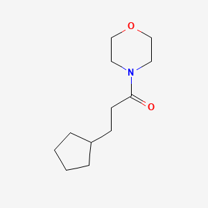 molecular formula C12H21NO2 B7540520 3-Cyclopentyl-1-morpholin-4-ylpropan-1-one 