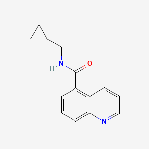 molecular formula C14H14N2O B7540539 N-(cyclopropylmethyl)quinoline-5-carboxamide 