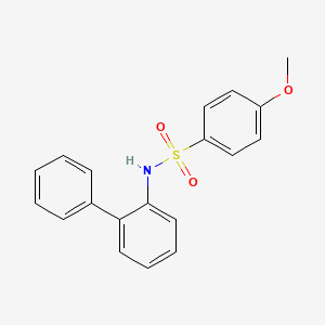 molecular formula C19H17NO3S B7540542 N-(2-Biphenylyl)-4-methoxybenzenesulfonamide 