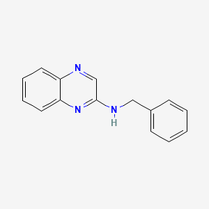 molecular formula C15H13N3 B7540575 N-苄基喹喔啉-2-胺 