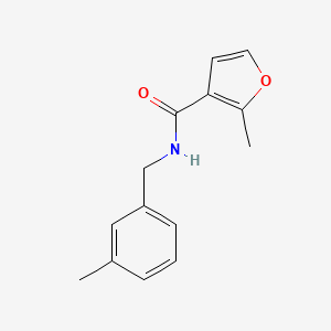 2-methyl-N-[(3-methylphenyl)methyl]furan-3-carboxamide